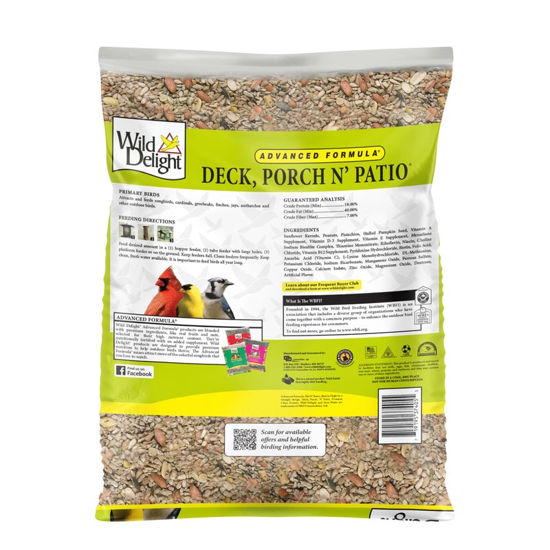 Wild Delight Deck, Porch N' Patio No Waste Bird Food, 5 lb, (374050) - Image 3